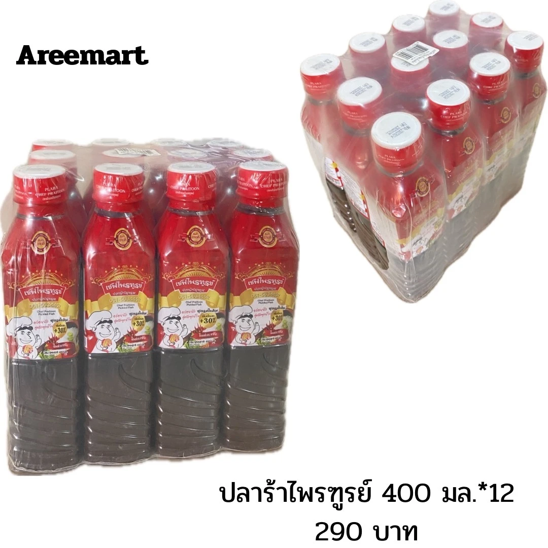น้ำปลาร้าไพฑูรย์ 400 มล. *12