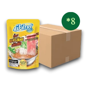 น้ำซุปเข้มข้นแจ่วฮ้อน ฟ้าไทย170 มล.8ห่อ