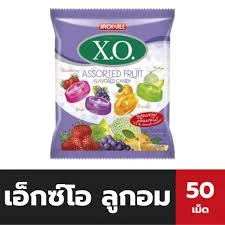 ลูกอมผลไม้รวมXO 50เม็ด