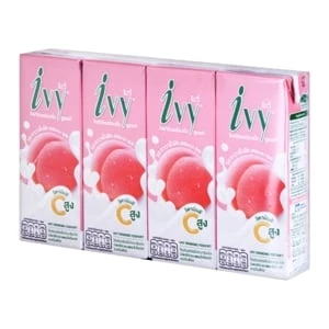 ไอวี่นมเปรี้ยวรสพีช แพ็ก4กล่อง