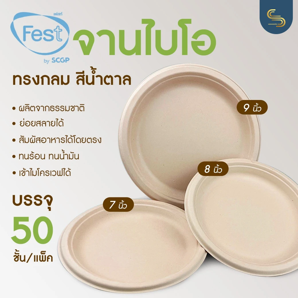 BR-008จานกลม 10 นิ้ว 50 ใบ