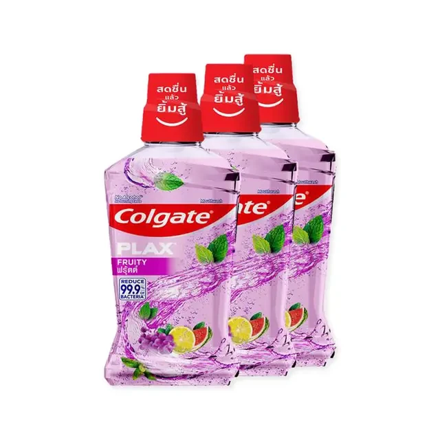 น้ำยาบ้วนปากคอลเกตฟรุ้ตตี้500มล.X3ขวด