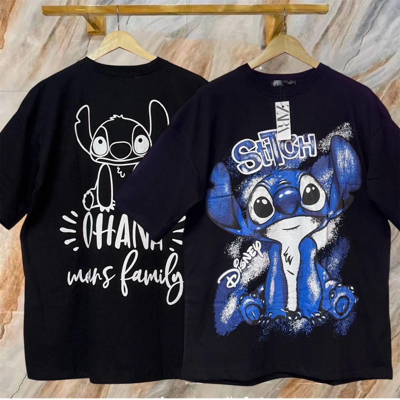 เสื้อยืดคอกลม งานปักผ้าคอตตอน