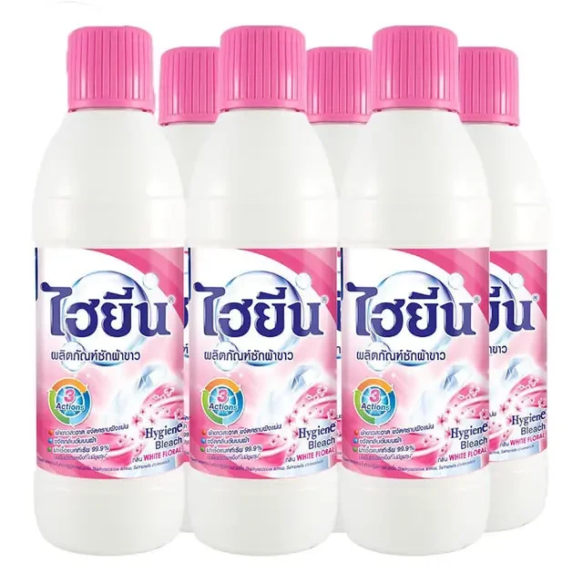 ไฮยีนน้ำยาซักผ้าขาว 250มล.x6ขวด