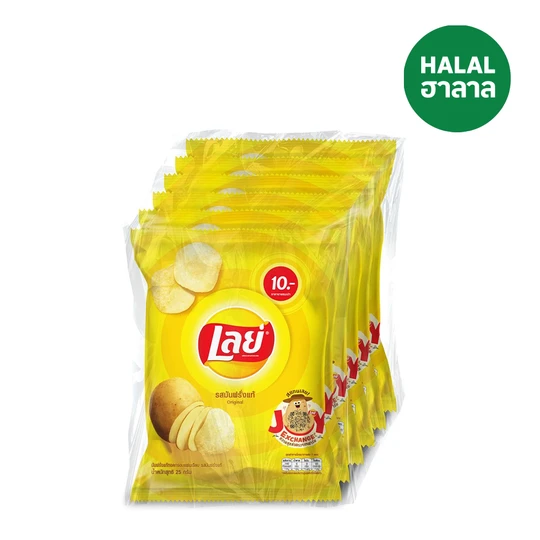 เลย์มันฝรั่งแท้ 10บาท 6 ซอง
