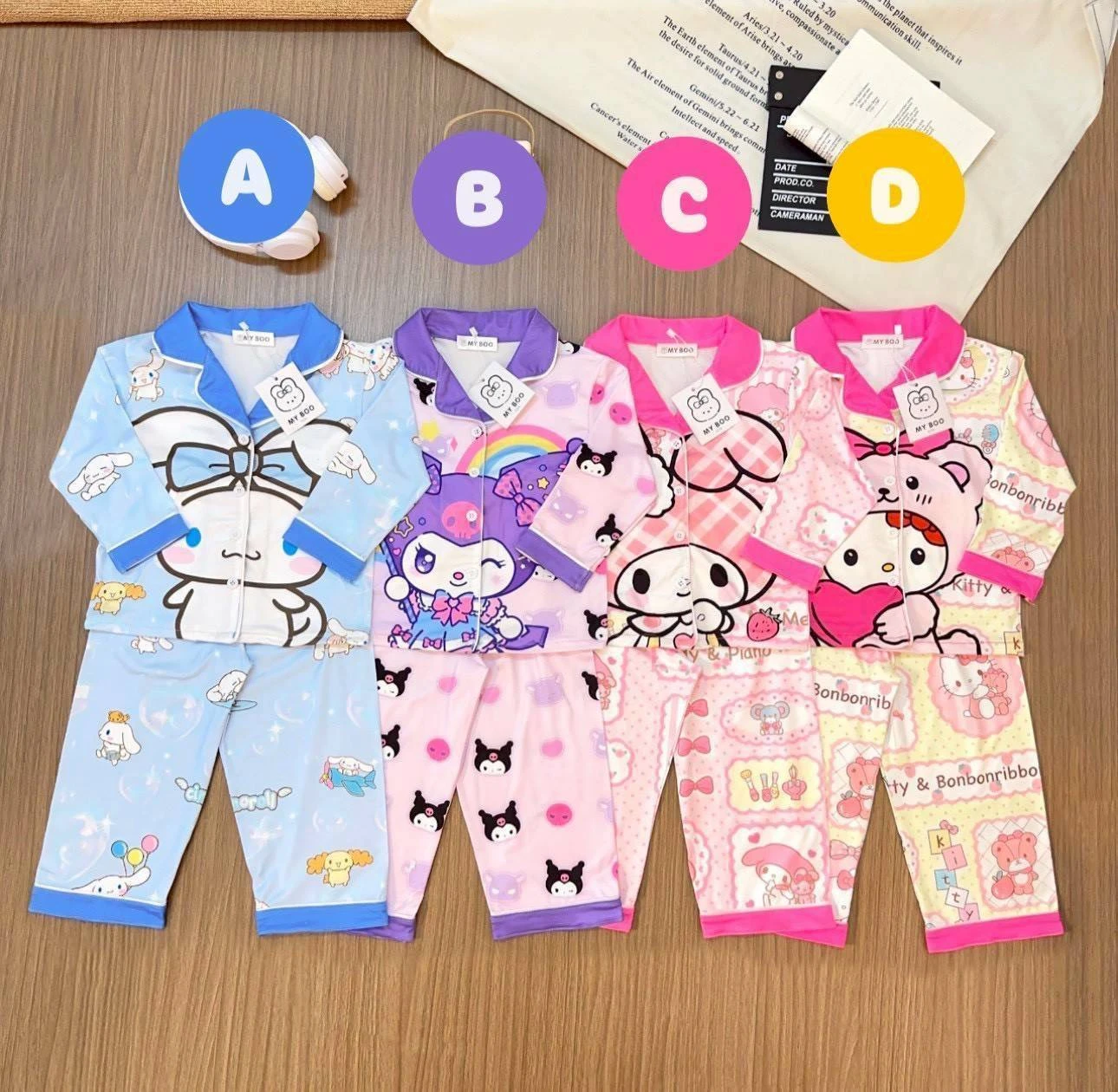 ชุดนอนแขนยาว ขายาว Sanrio ขนาด 100-160