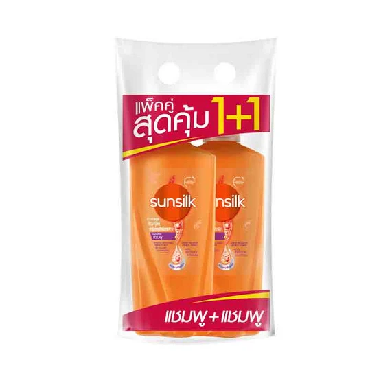 ซันซิลแชมพู+แชมพูส้ม325 มล. 2ขวด