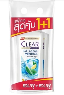 เคลียร์แชมพู+ครีมนวดผมขจัดรังแค370มล.*2